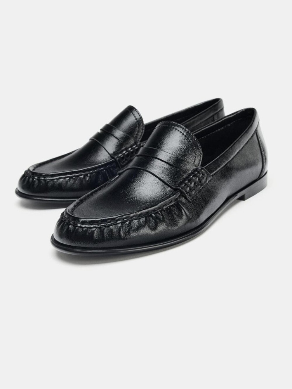 ZARA SOFT RUCHED LOAFERS